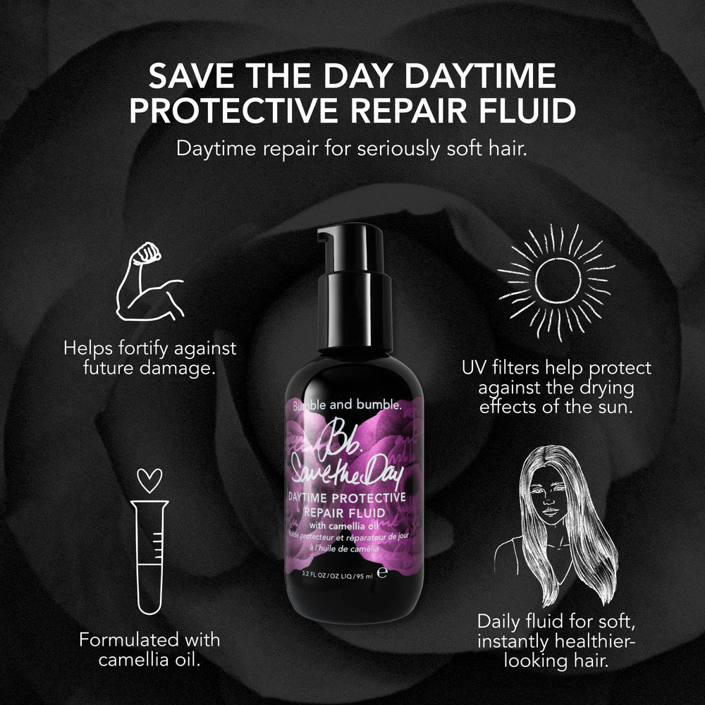 Bumble and bumble Save the Day: detalle del frasco y su diseño