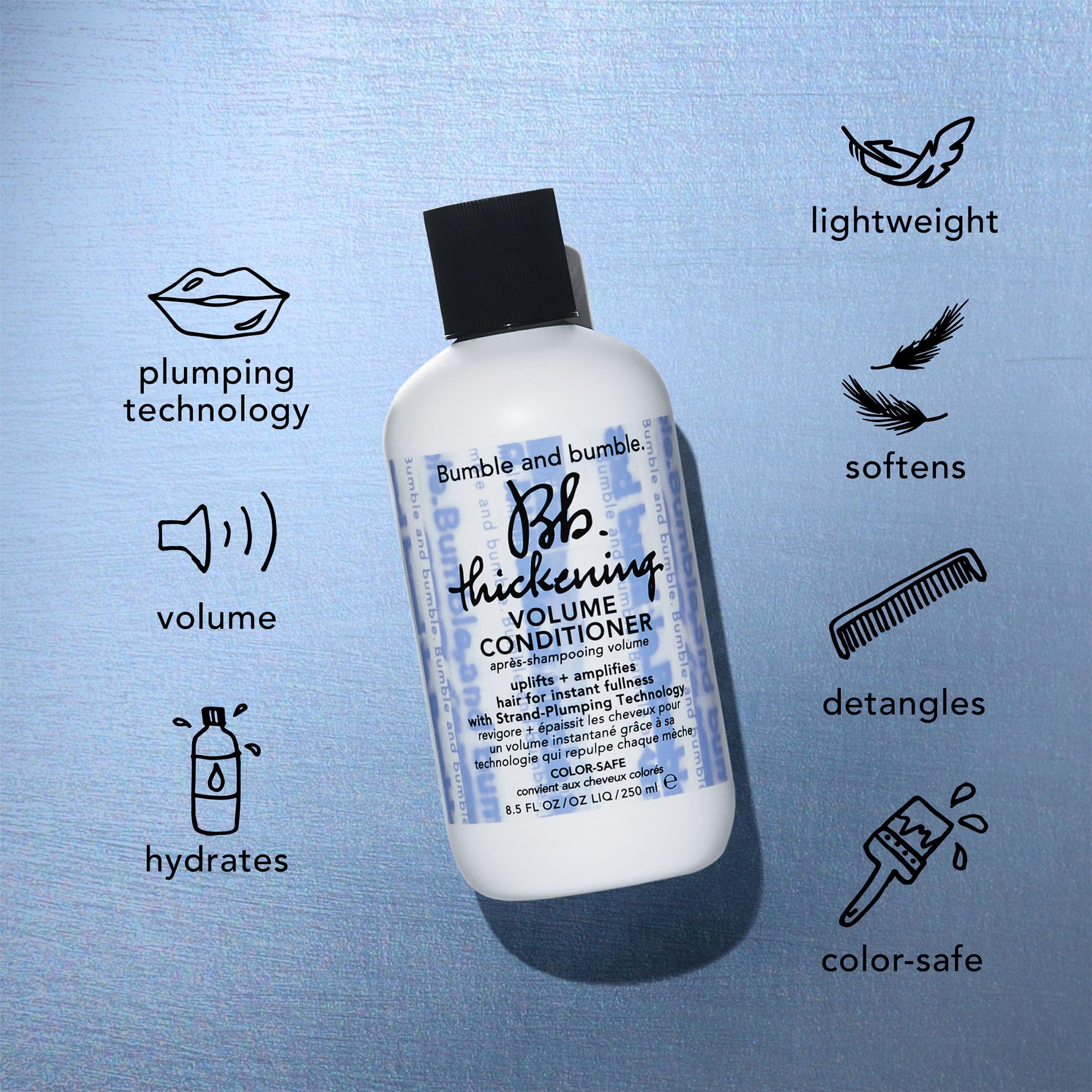 Bumble and bumble Acondicionador engrosante, cabello con movimiento y plenitud sin peso.
