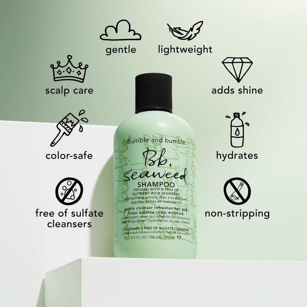 Limpieza suave para cuero cabelludo sensible y cabello fino.