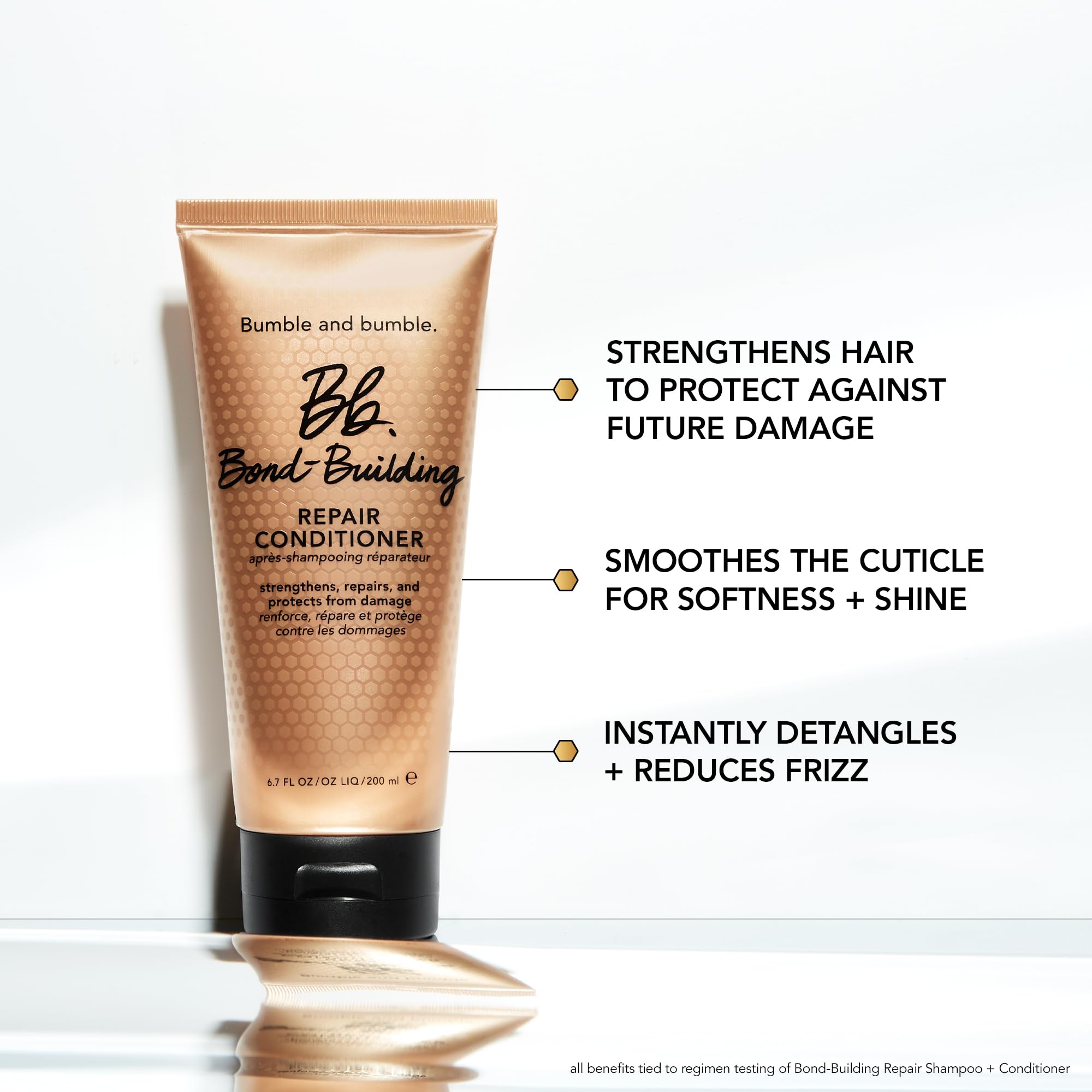 Bumble and bumble Condicionador reparador, apto para color protege pigmentos