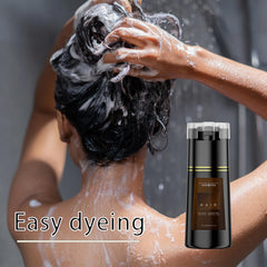Bupposes aplicación en 10 minutos con champú tintura instantánea para cabello