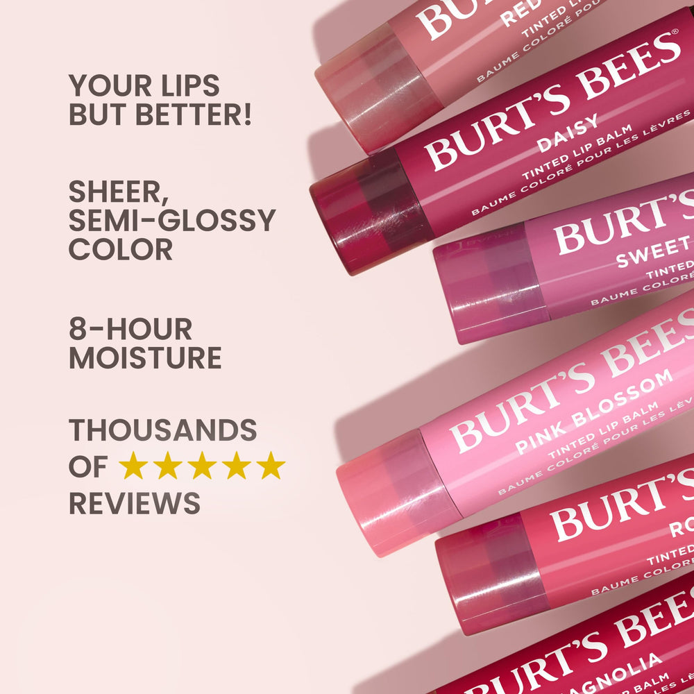 Burt's Bees hidratación de labios con manteca de karité y ceras.