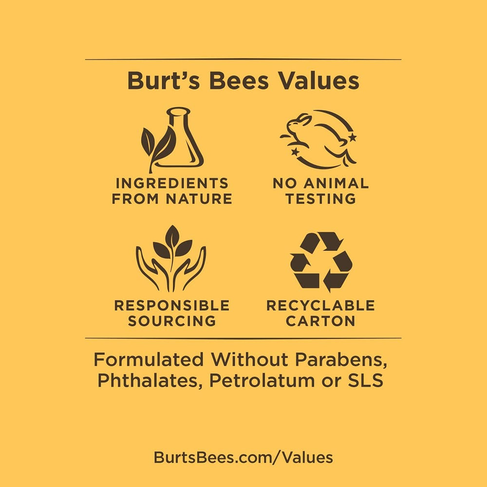 Burt's Bees bálsamo labial mango con aceites nutritivos para labios nutridos.