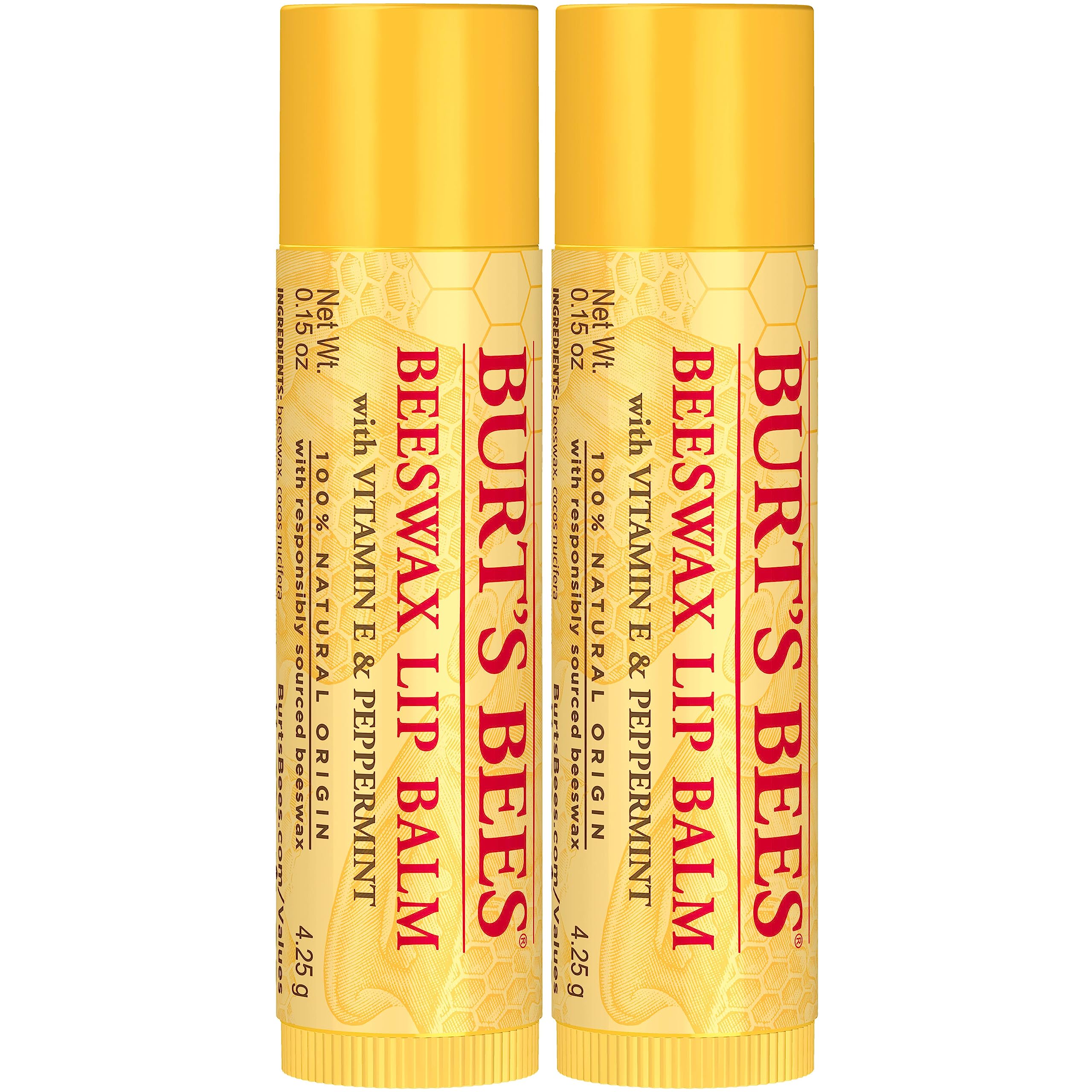 Aplicación suave de Burt's Bees balsamo labial Original para labios hidratados.