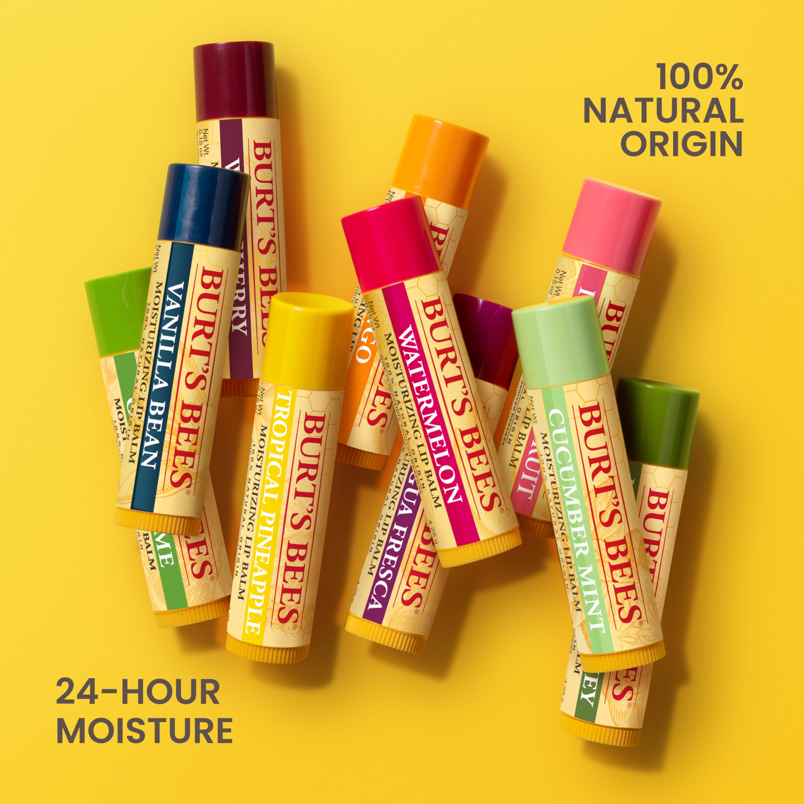 Burts Bees balsamo labial libre de parabenos y químicos agresivos.