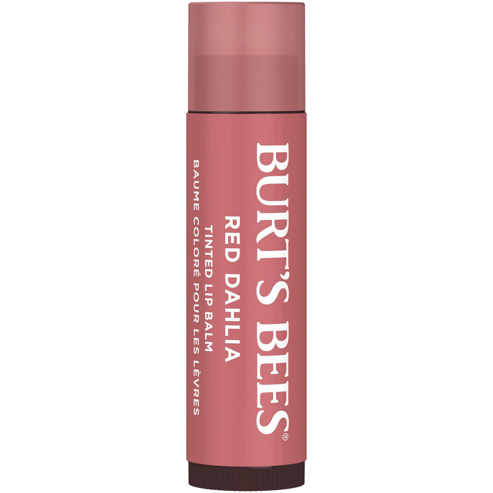 Burt's Bees bálsamo labial tintado, acabado semibrillante para look natural diario.