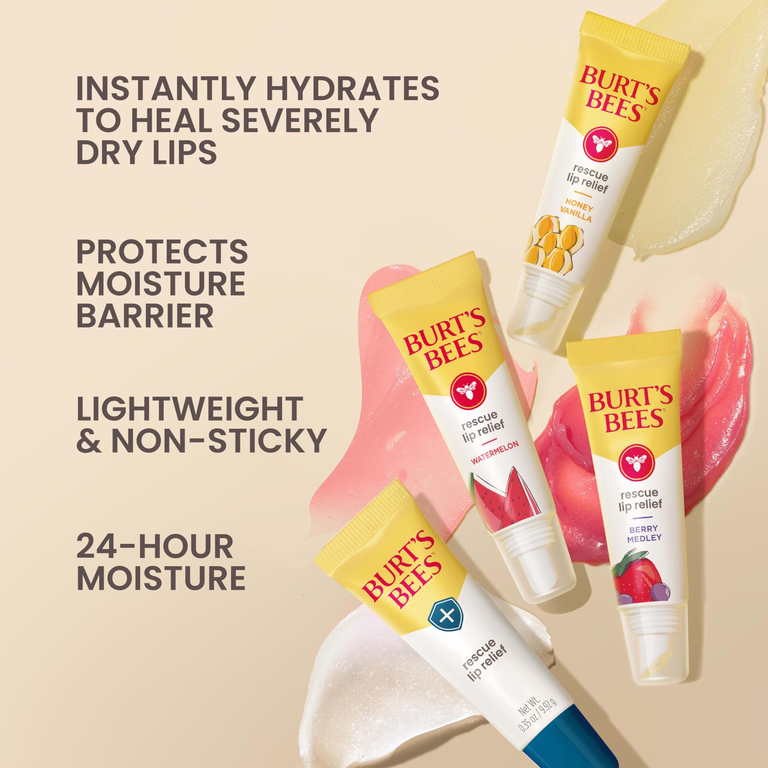 Burt's Bees bálsamo labial con cera de abejas nutre labios