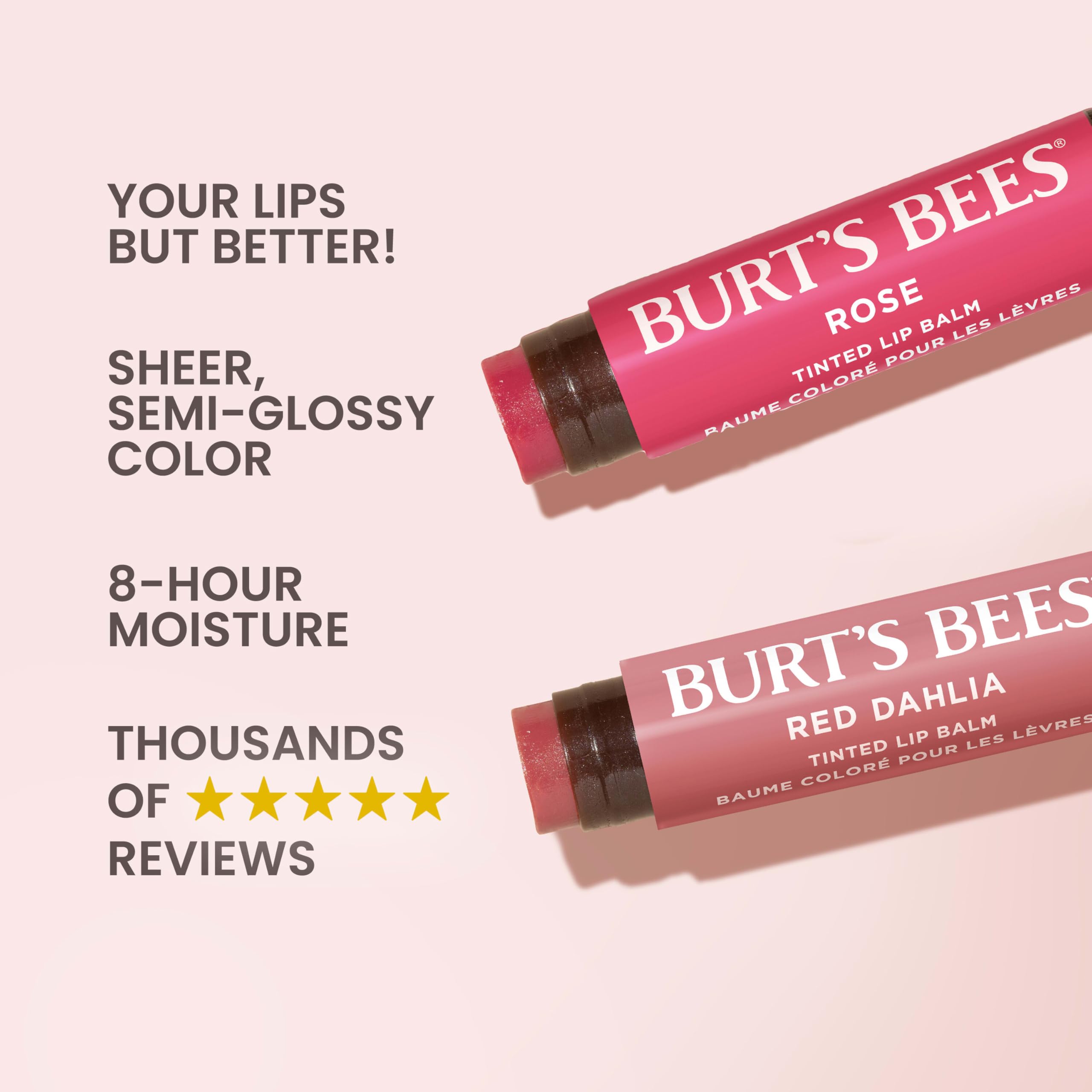 Burt's Bees textura semiglosada con acabado natural en labios