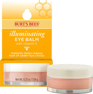 Burt's Bees bálsamo de ojos iluminador en tubo para una mirada más fresca.