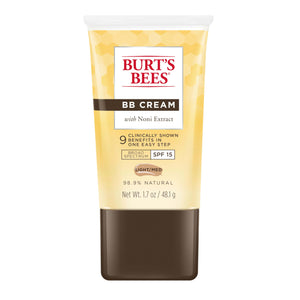 Burt's Bees BB Cream SPF 15 en tubo frontal, unifica tono y protege la piel