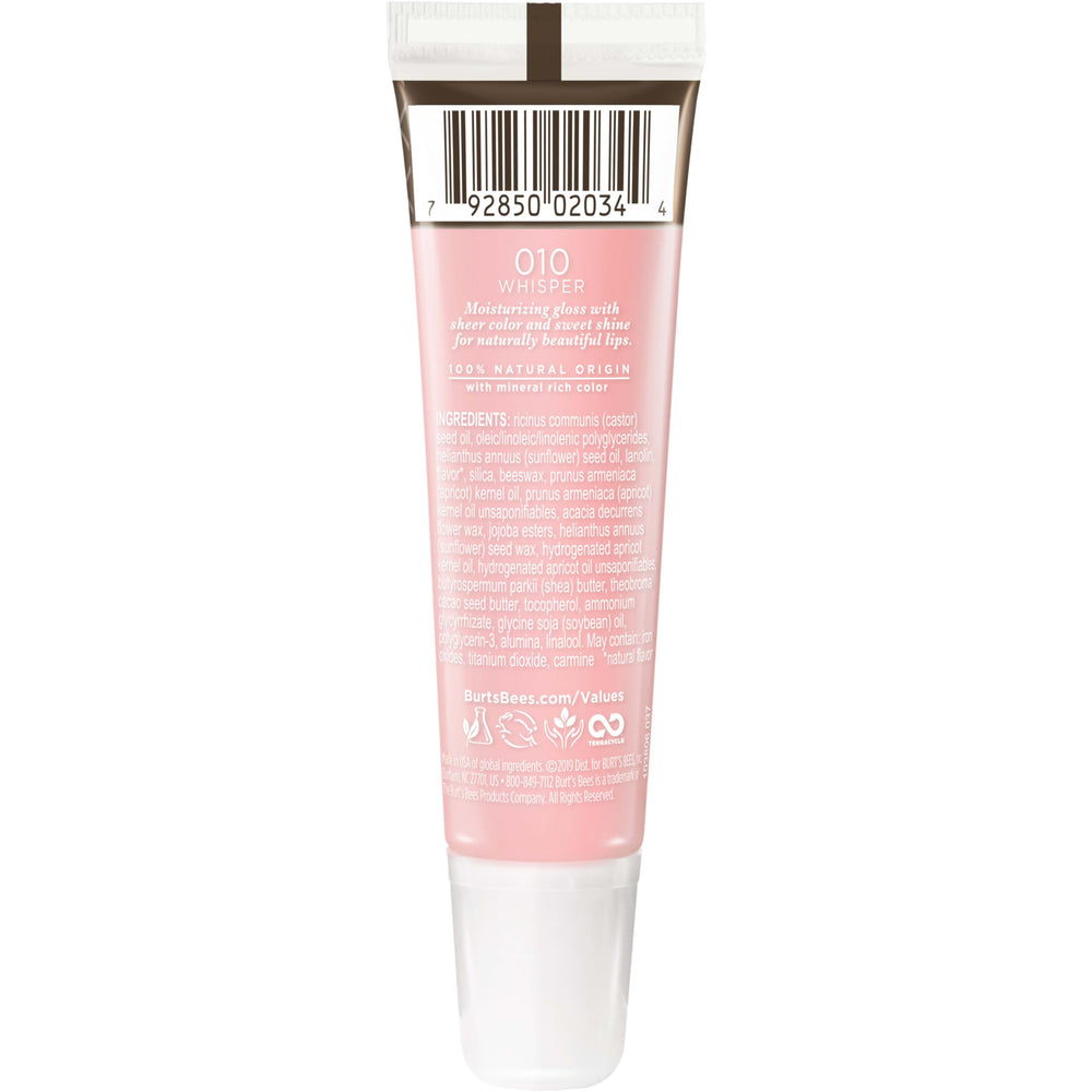 Burts Bees Lip Shine Whisper brillo intenso para acabado espejo.