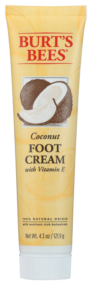 Burt's Bees crema de pies con aceite de coco para hidratación profunda.