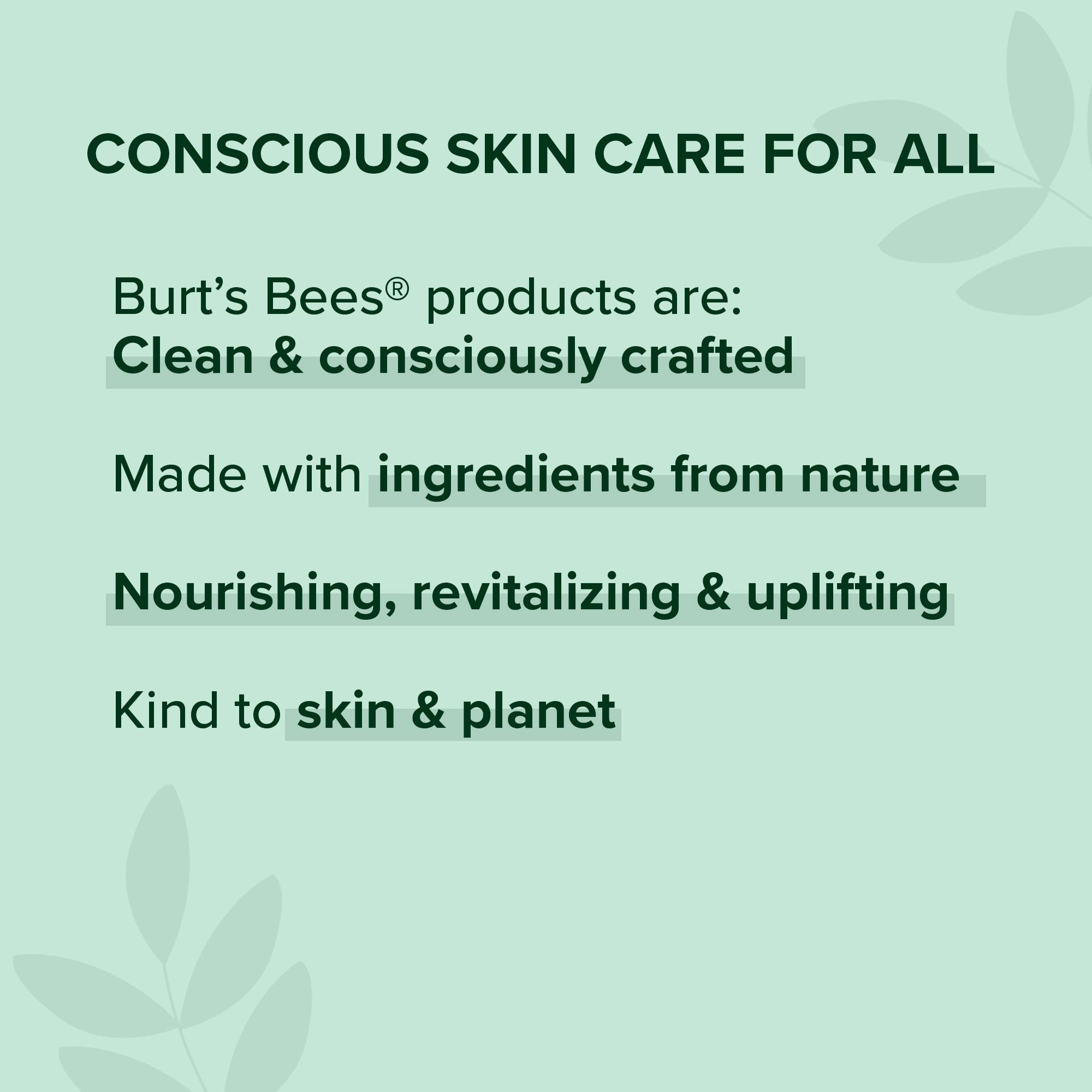 Burt's Bees Envase reciclable, packaging sostenible para maquillaje natural.