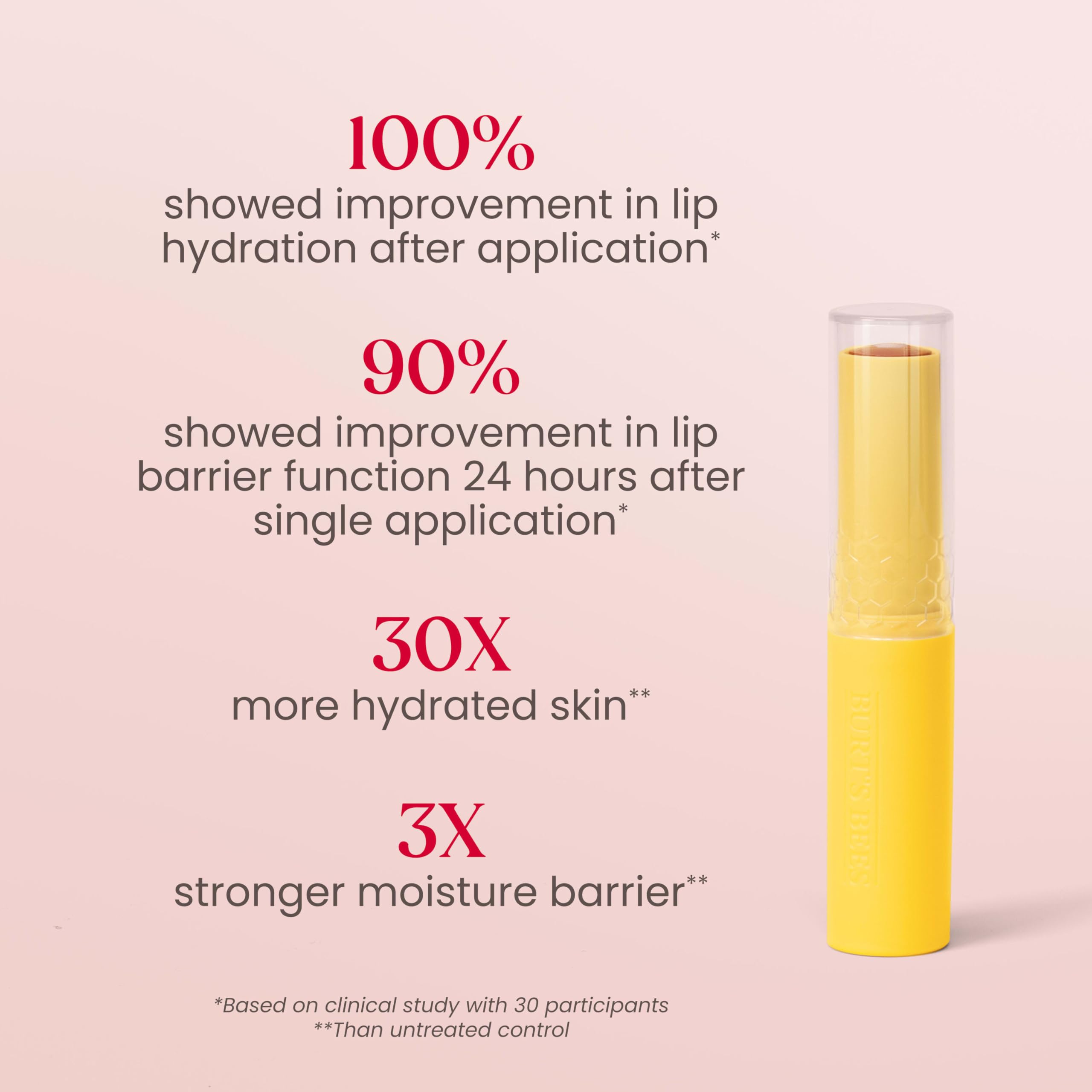 Burt's Bees hidratación de 24 horas para labios secos.