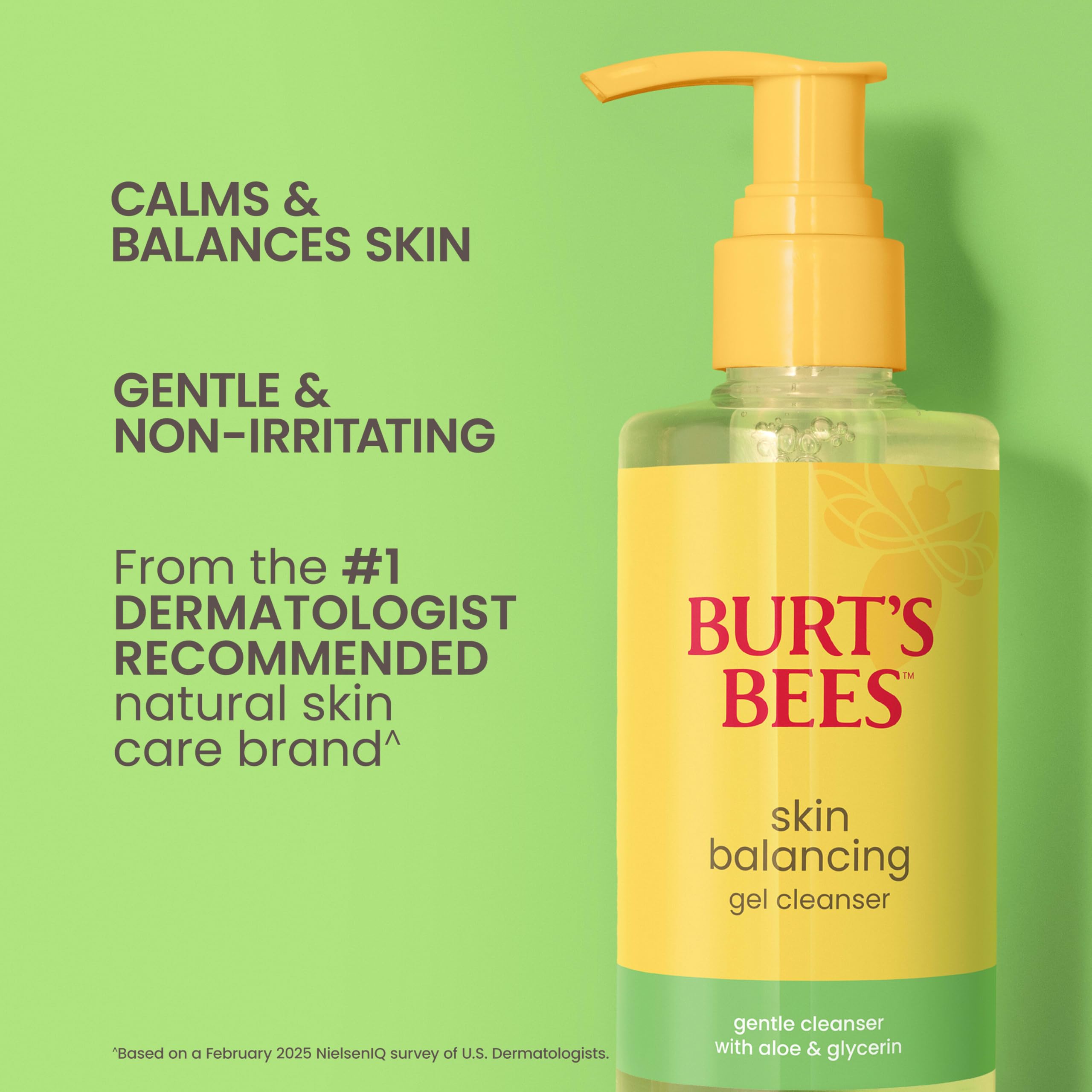 Burt's Bees con aloe para hidratación suave sin resecar.