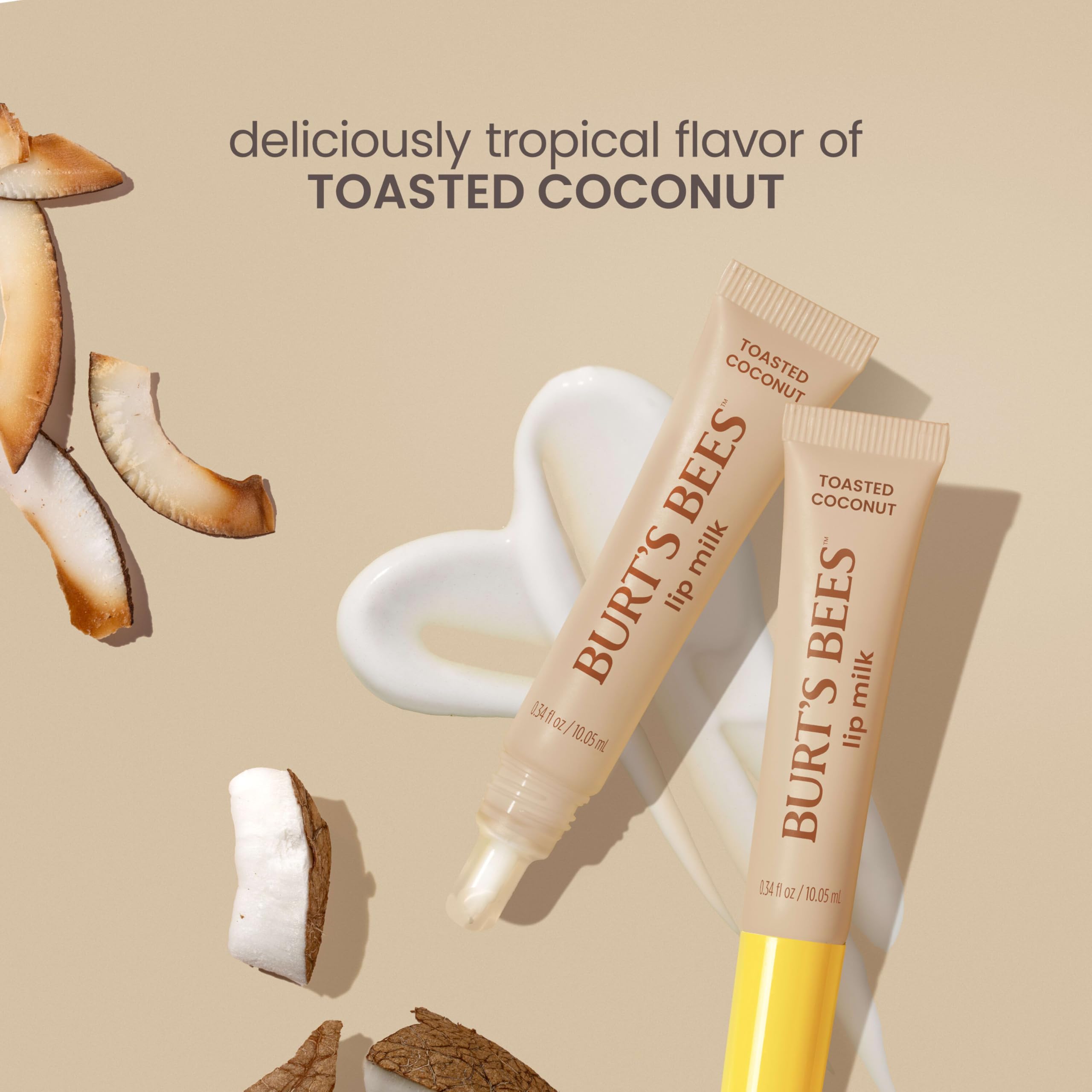 Empaque compacto Lip Milk Toasted Coconut para llevar.