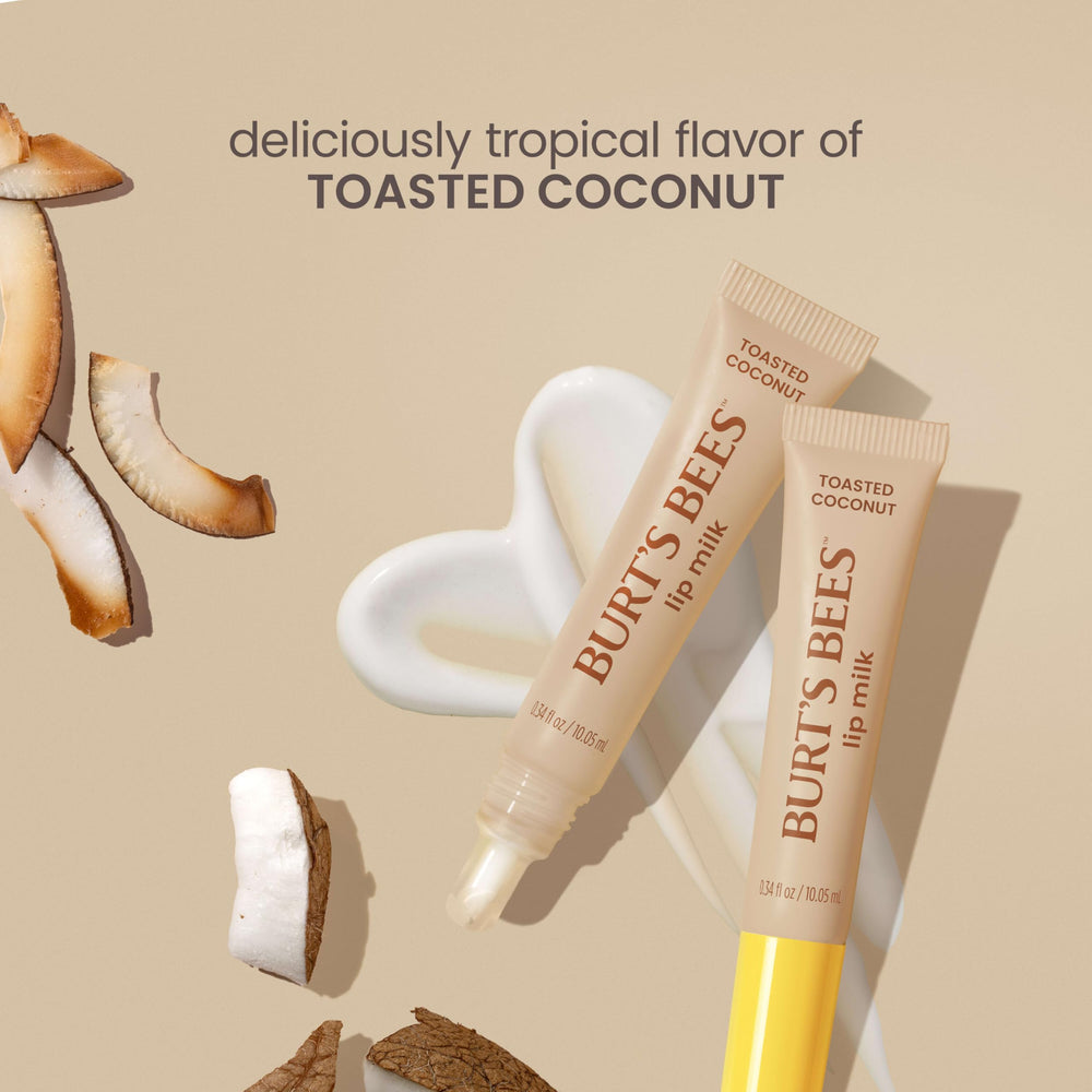 Empaque compacto Lip Milk Toasted Coconut para llevar.