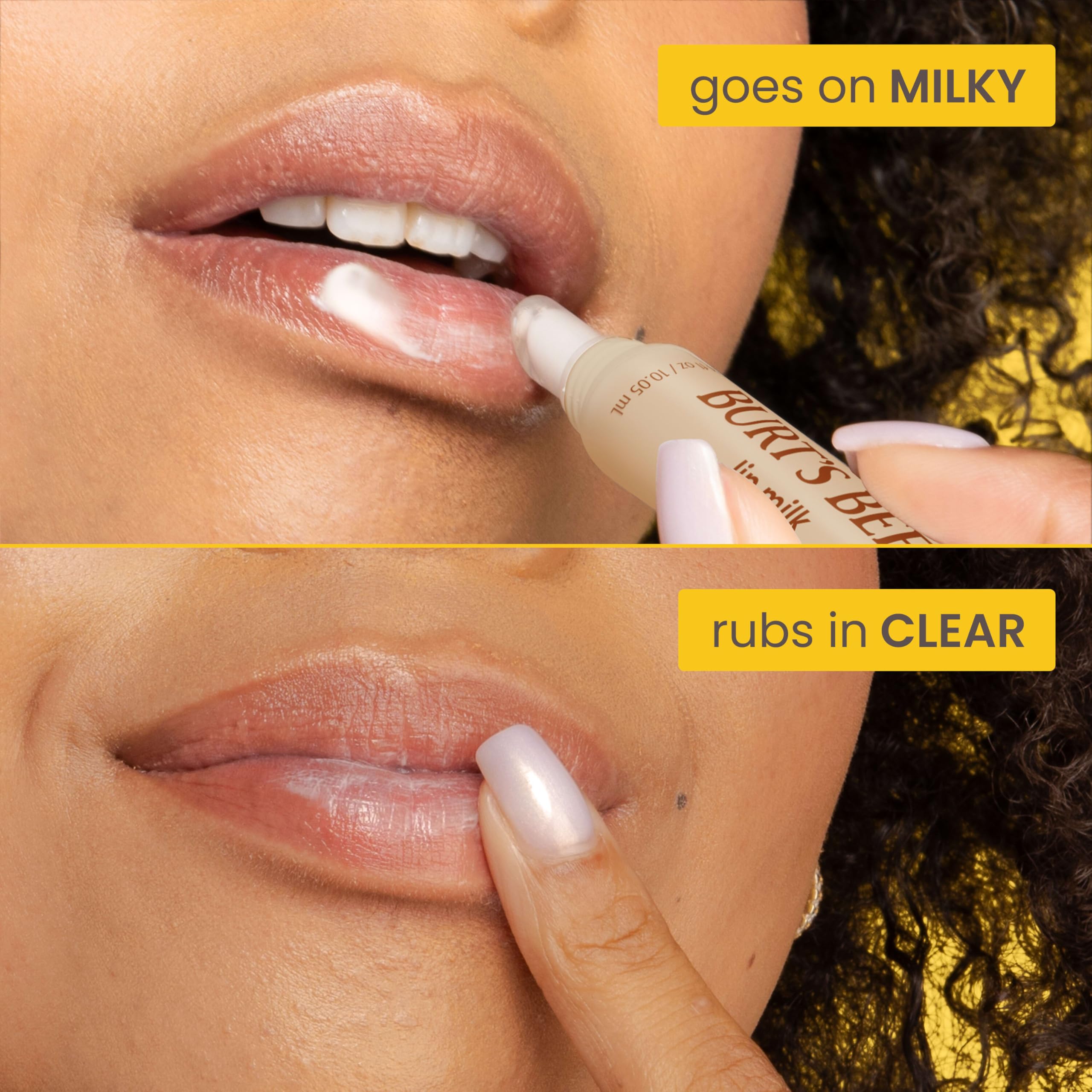 Textura Lip Milk Toasted Coconut que se absorbe rápido.