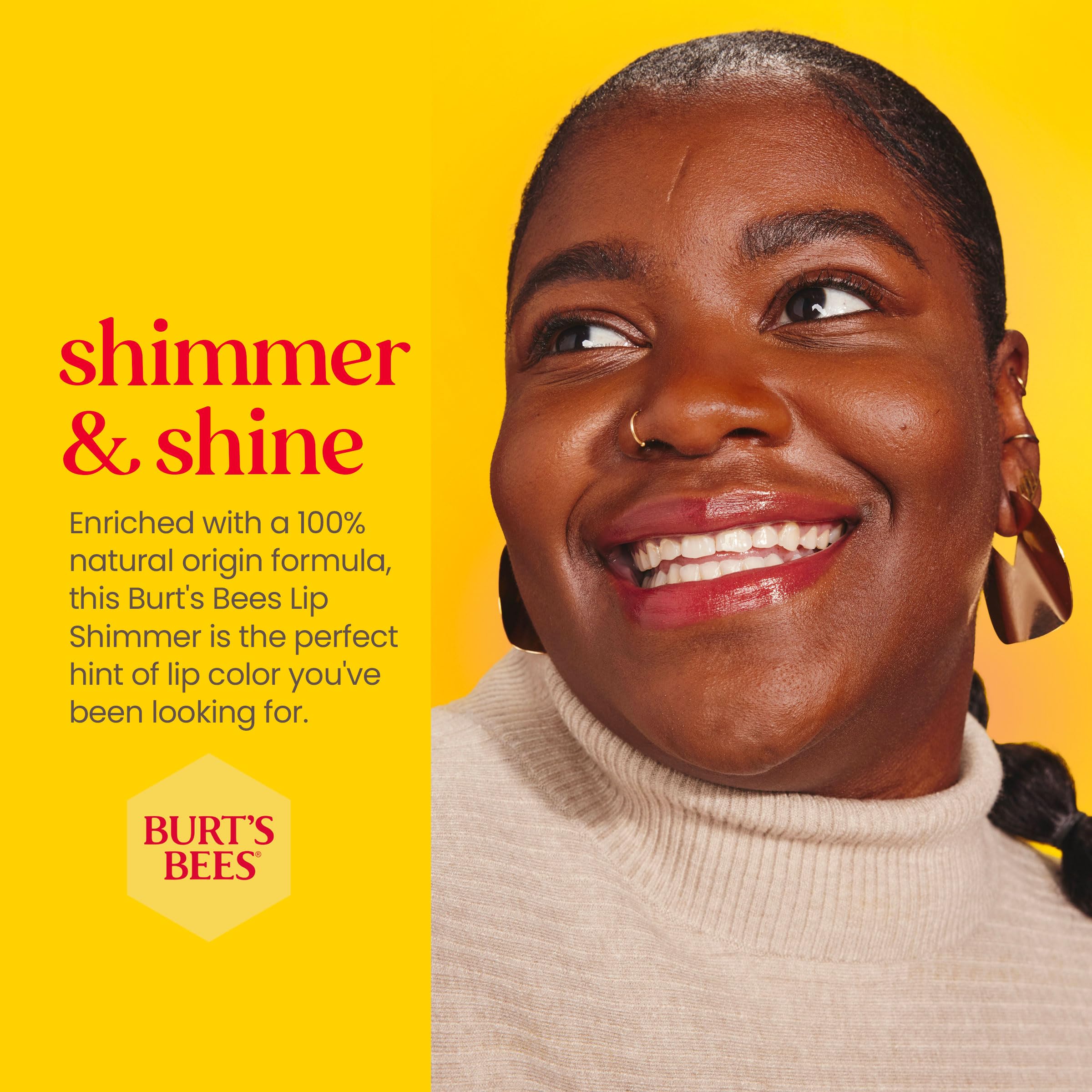 Burt's Bees Cereza, color natural intenso para looks diarios.