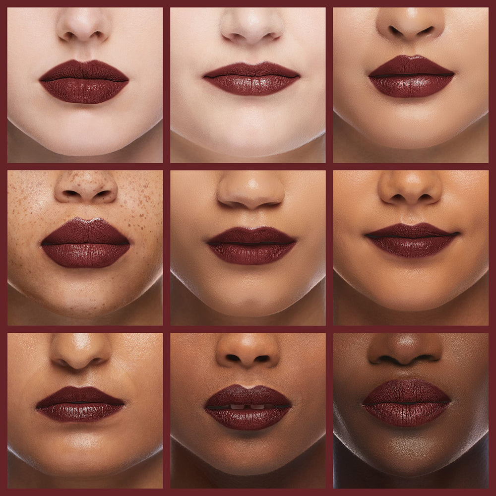 Burt's Bees Lipstick Russet River textura cremosa que desliza y acondiciona.