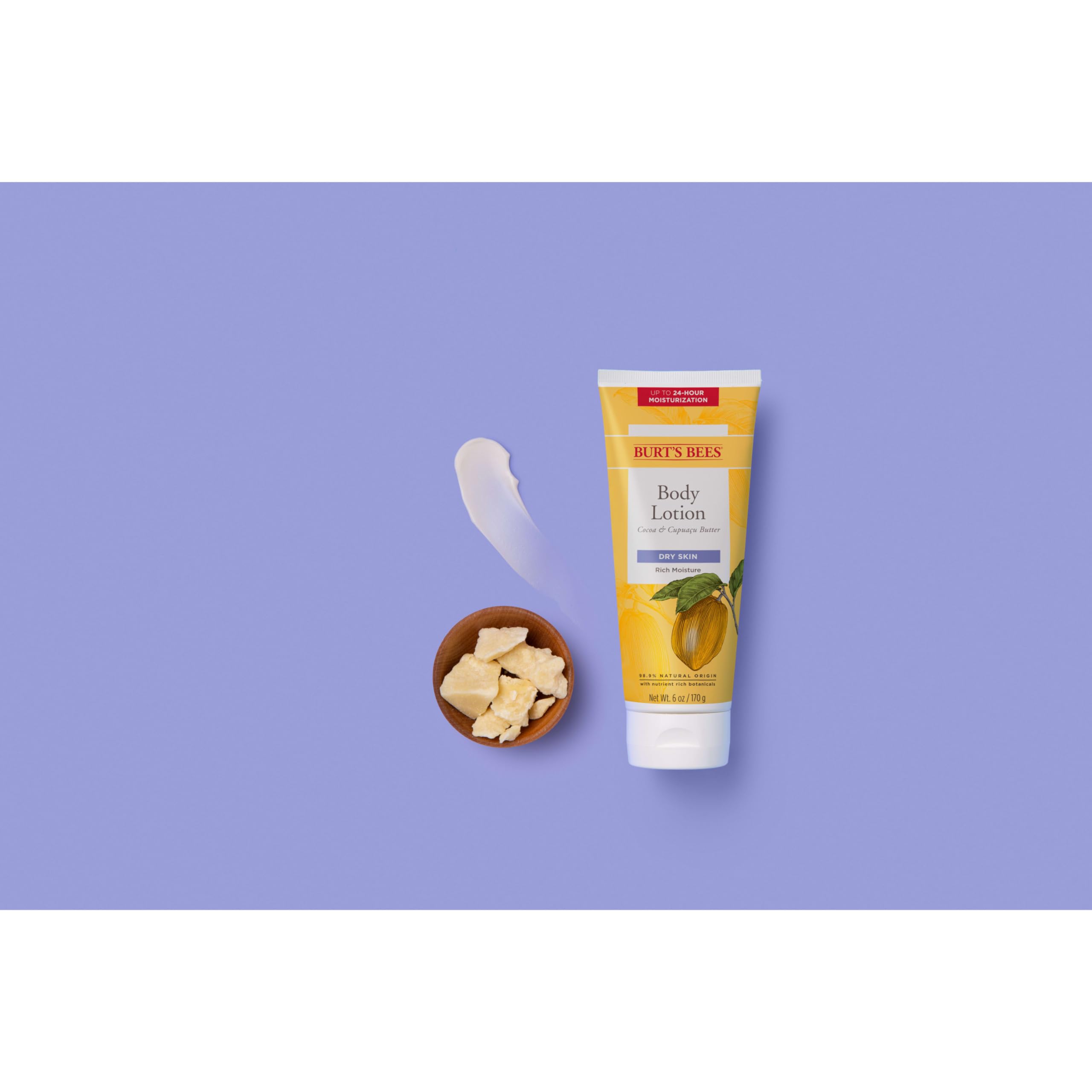 Textura no grasa que deja la piel suave, Burt's Bees.