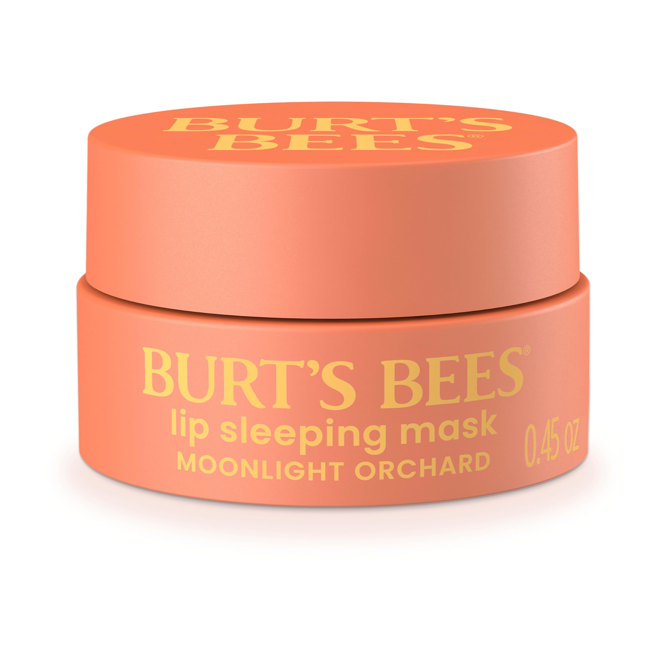Burts Bees Moonlight Orchard Lip Sleeping Mask, tarro con aplicador de bambú para hidratación nocturna.
