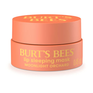 Burts Bees Moonlight Orchard Lip Sleeping Mask, tarro con aplicador de bambú para hidratación nocturna.