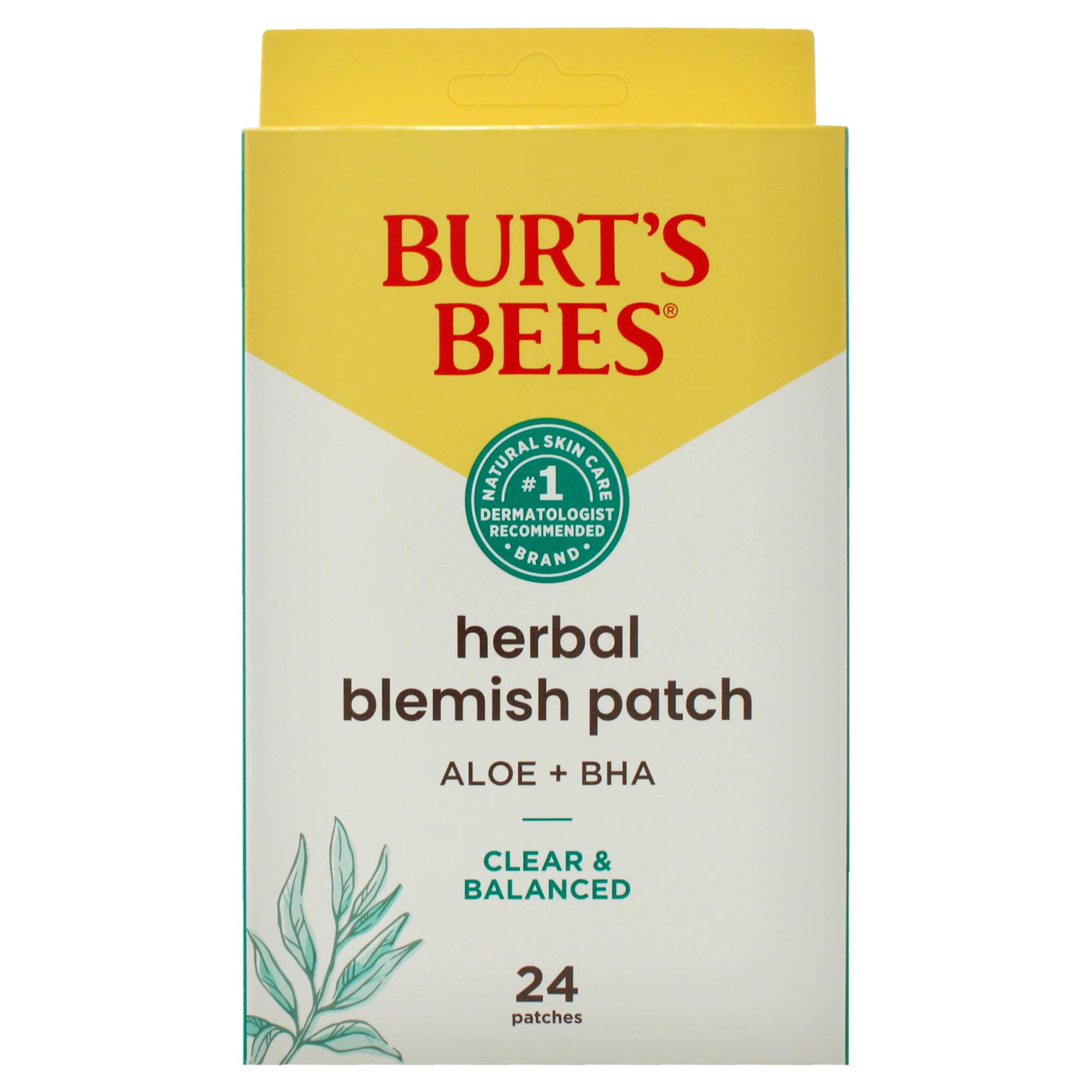 Burt's Bees parche antiimperfecciones uso diario discreto.