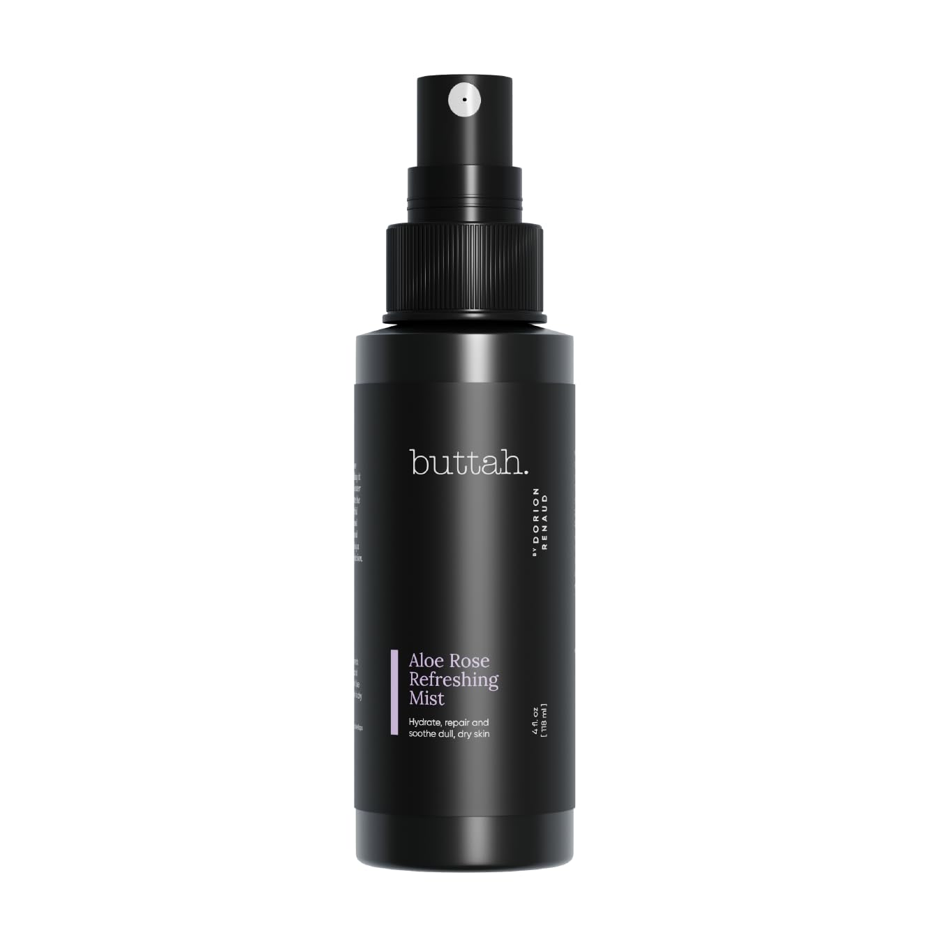Buttah Aloe Rose Bruma Refrescante en botella, hidrata y refresca la piel.