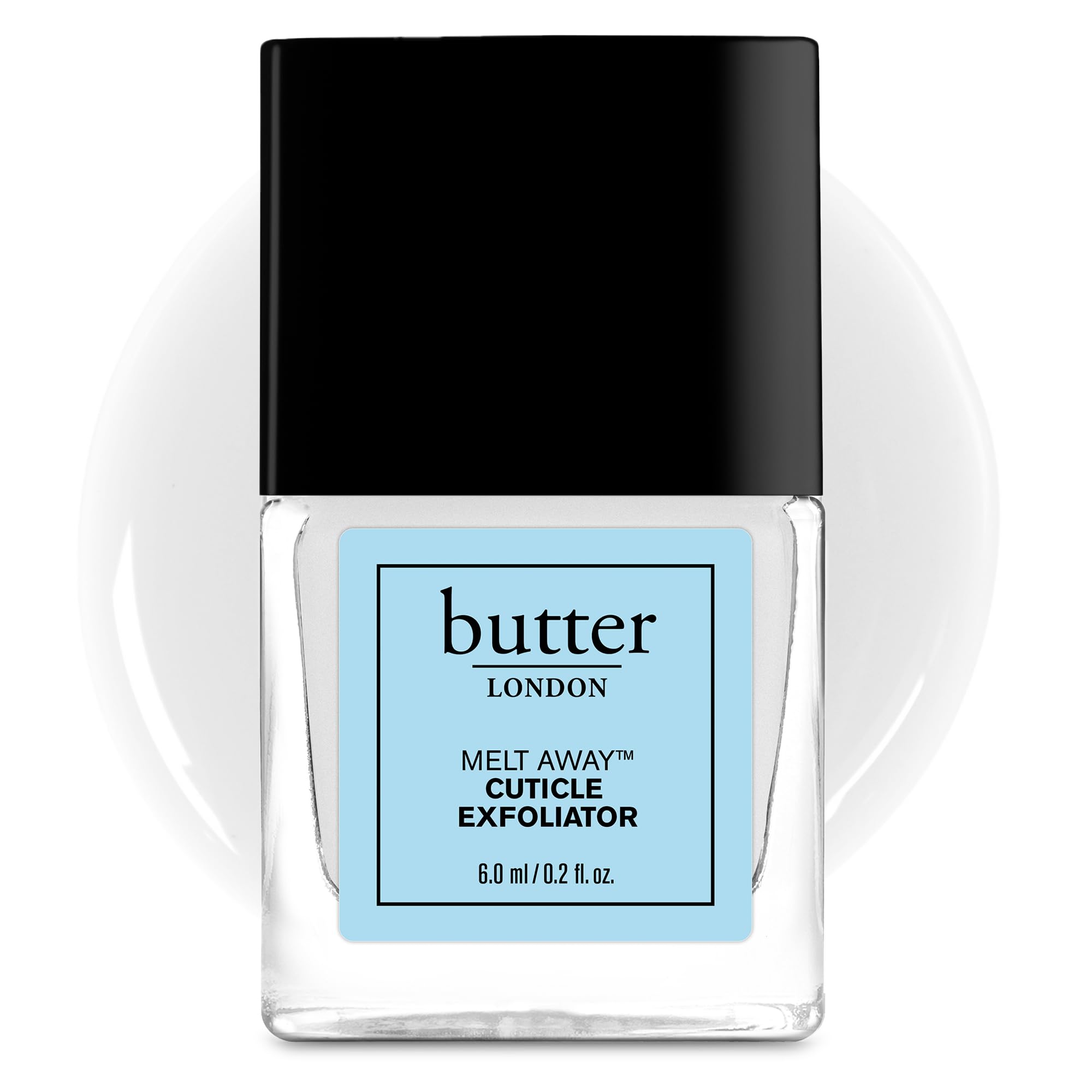 Butter London Melt Away, frasco de exfoliante suaviza cutículas para manicura suave