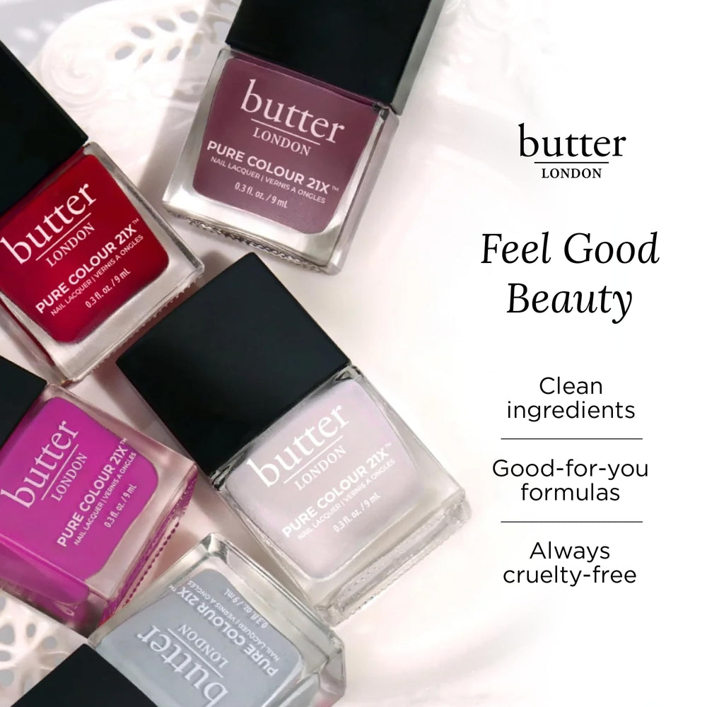 butter LONDON PC21X Bubbly Rose: nutrición suave para uñas