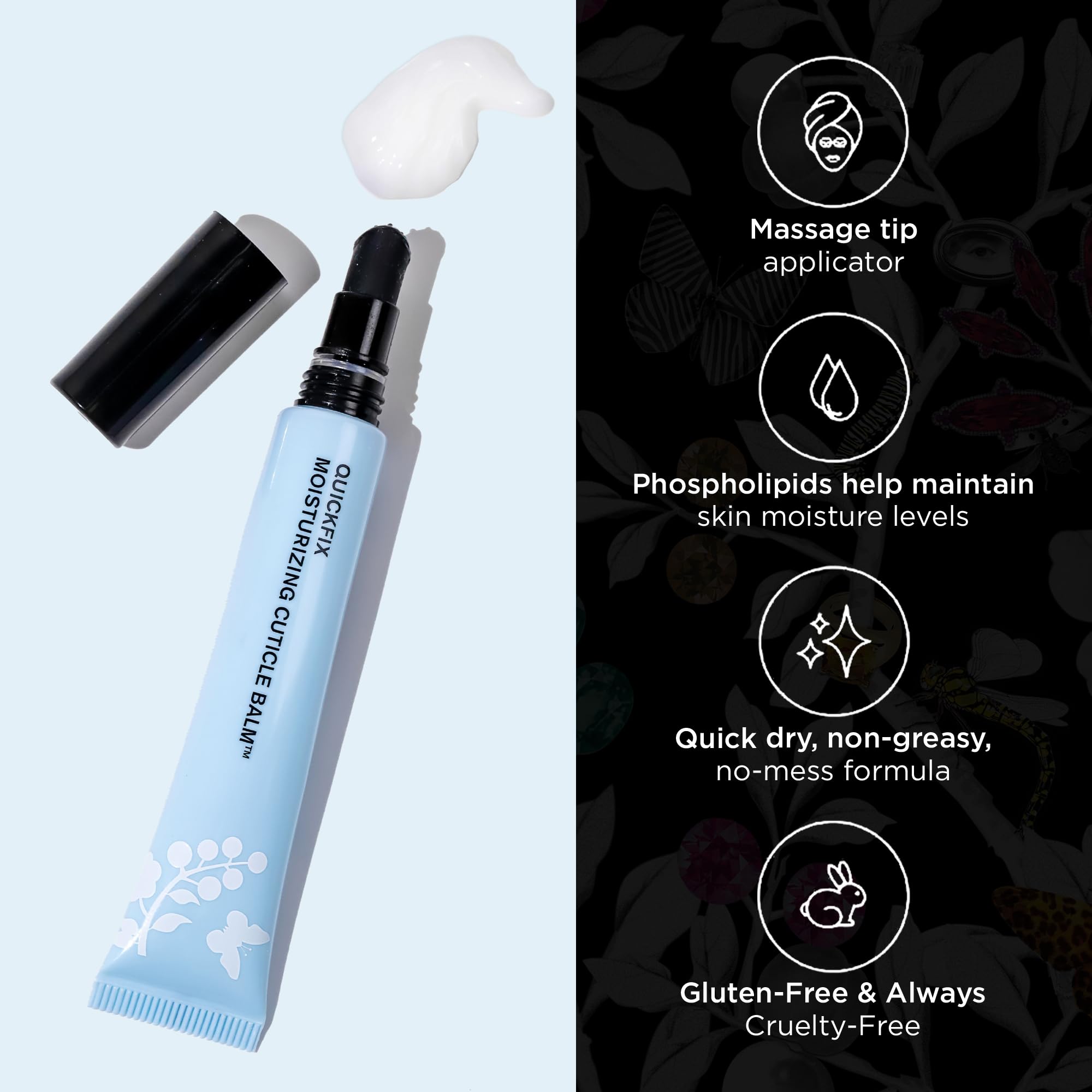 butter LONDON QuickFix aceites coco y aguacate para cutículas suave y nutridas