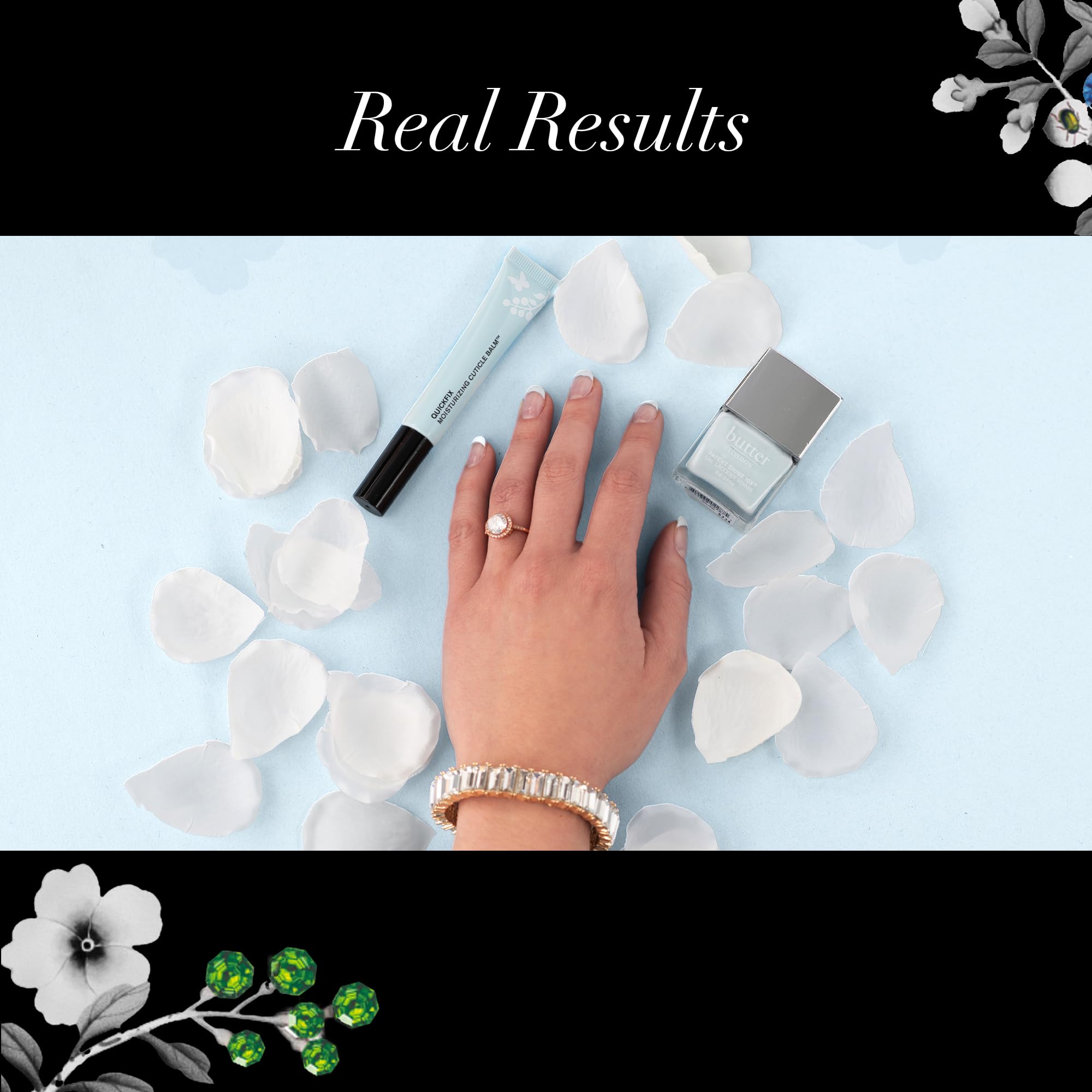 butter LONDON QuickFix vitamina E cuida cutículas y piel circundante