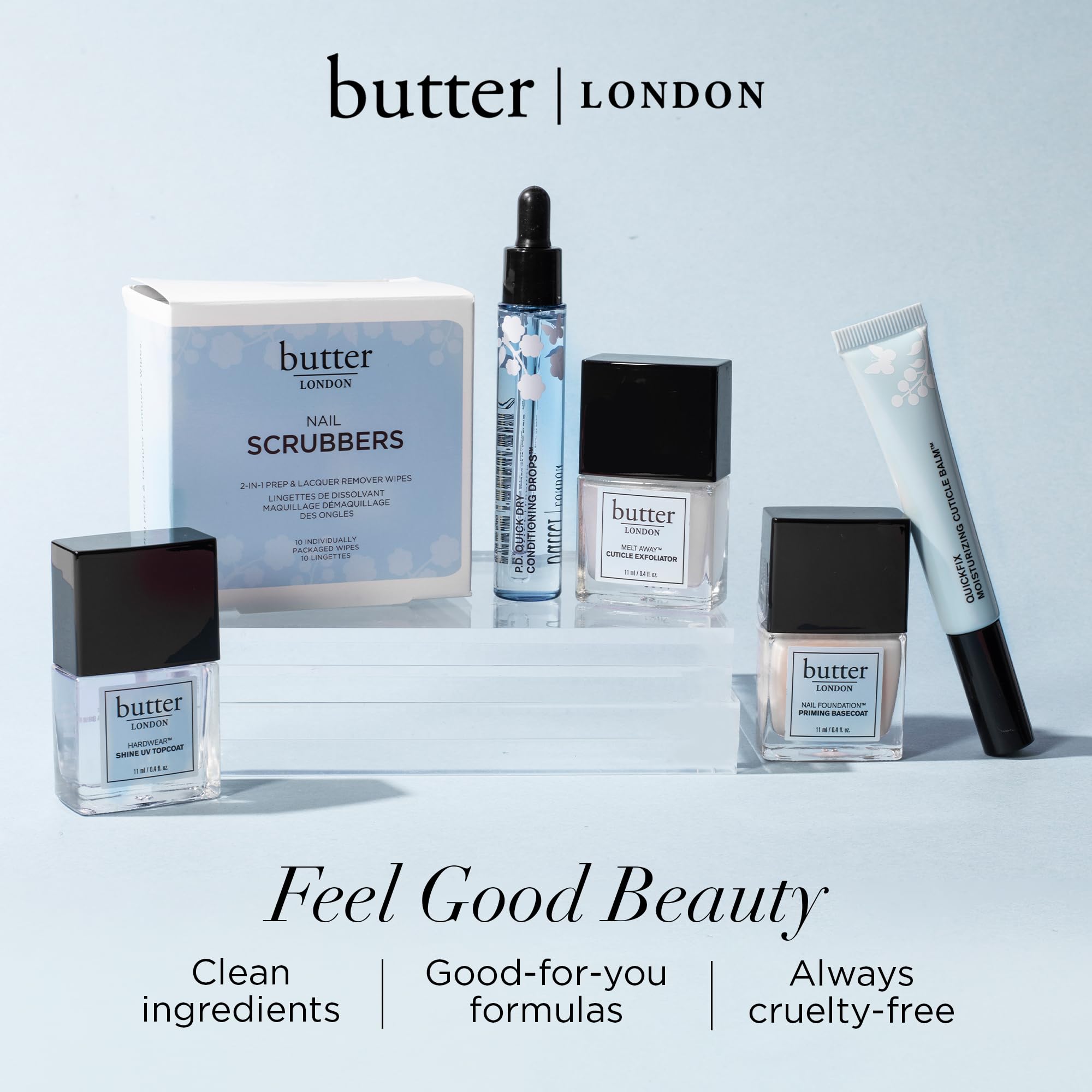 butter LONDON Tamaño de viaje: perfecto para manicuras en casa.