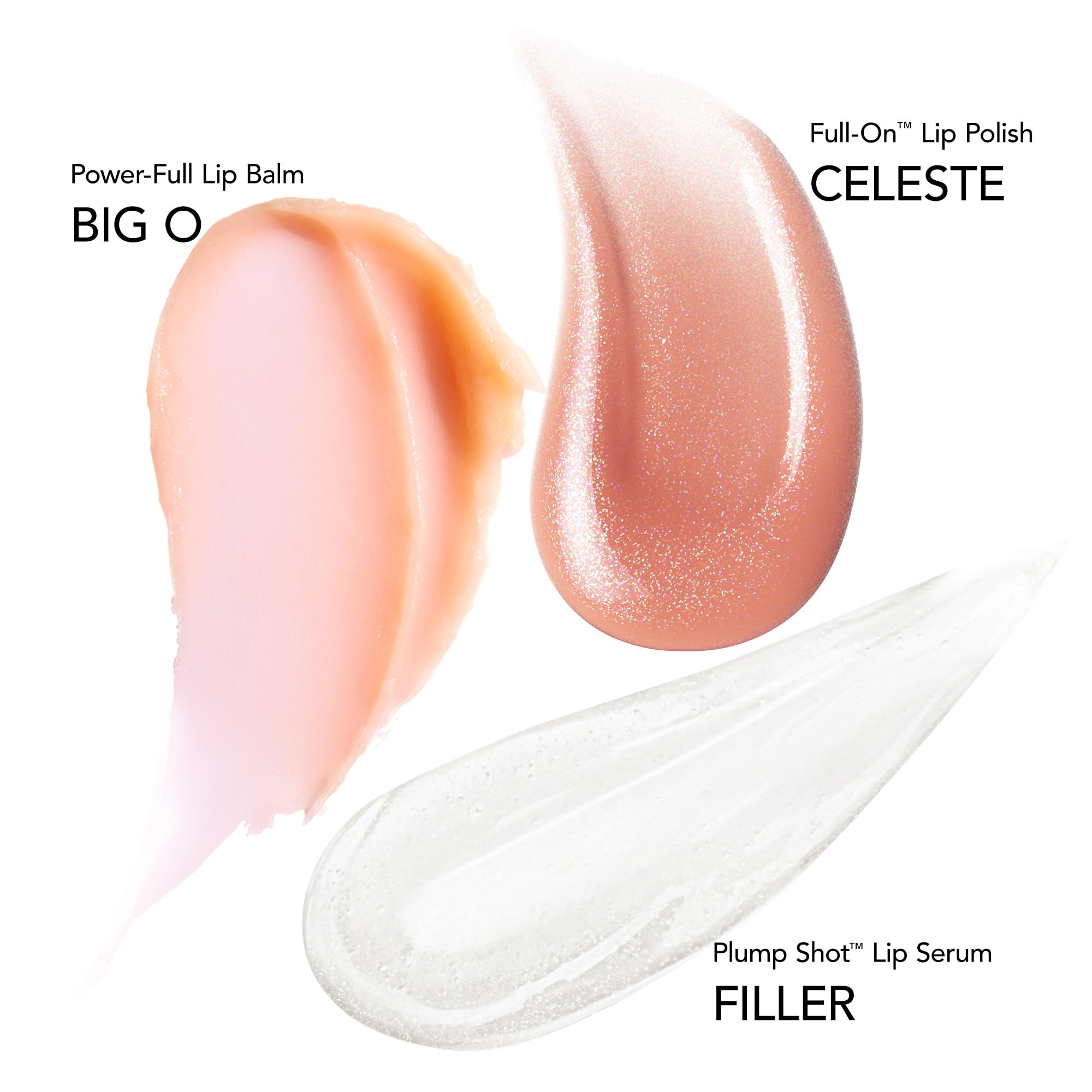 BUXOM brillo labial con efecto espejado y duradero.
