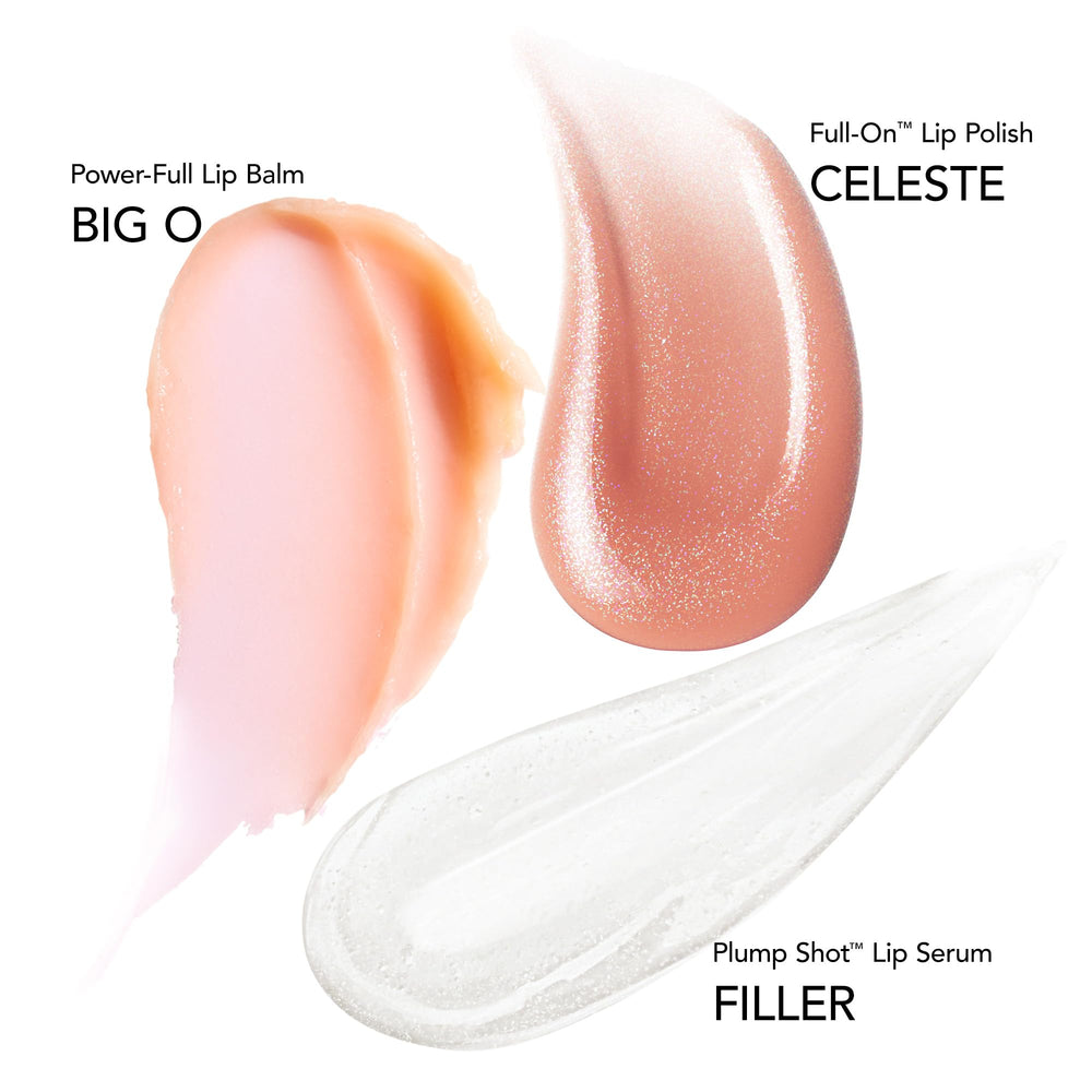 BUXOM brillo labial con efecto espejado y duradero.