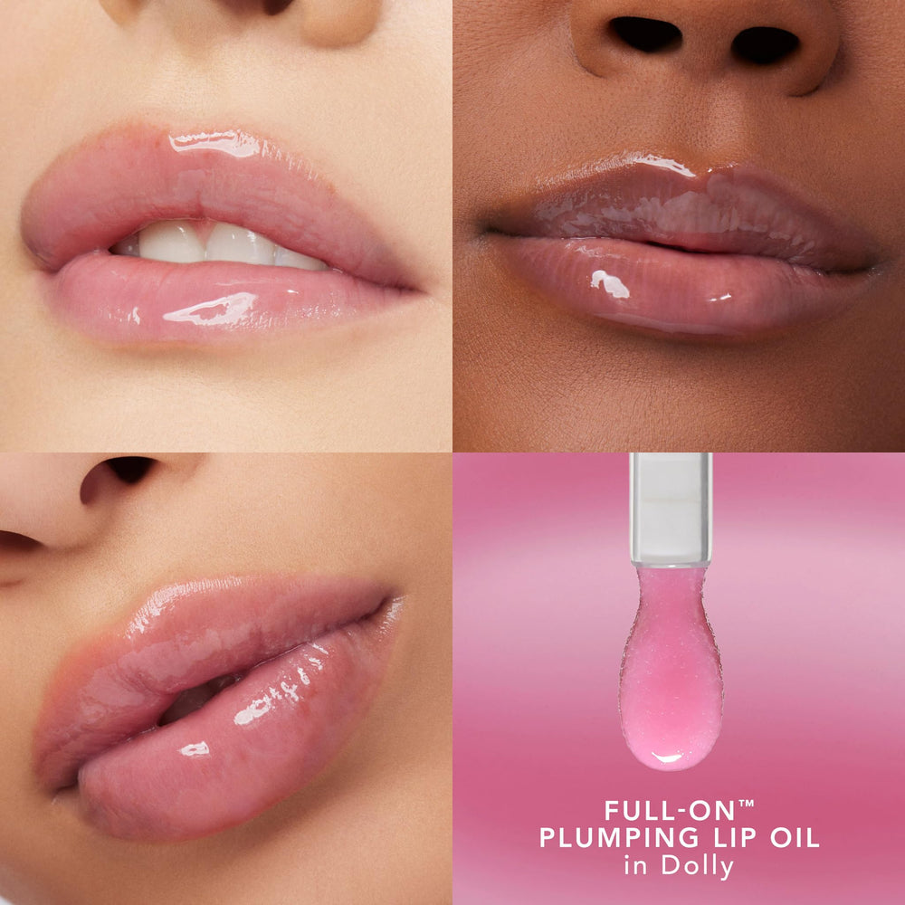 Buxom Dolly brillo labial con textura brillante para labios jugosos todo el día.