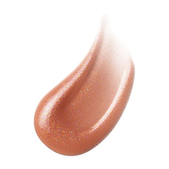 Buxom Full-On Lip Polish tono AQ Sarina, nude marrón con destellos para look diario.