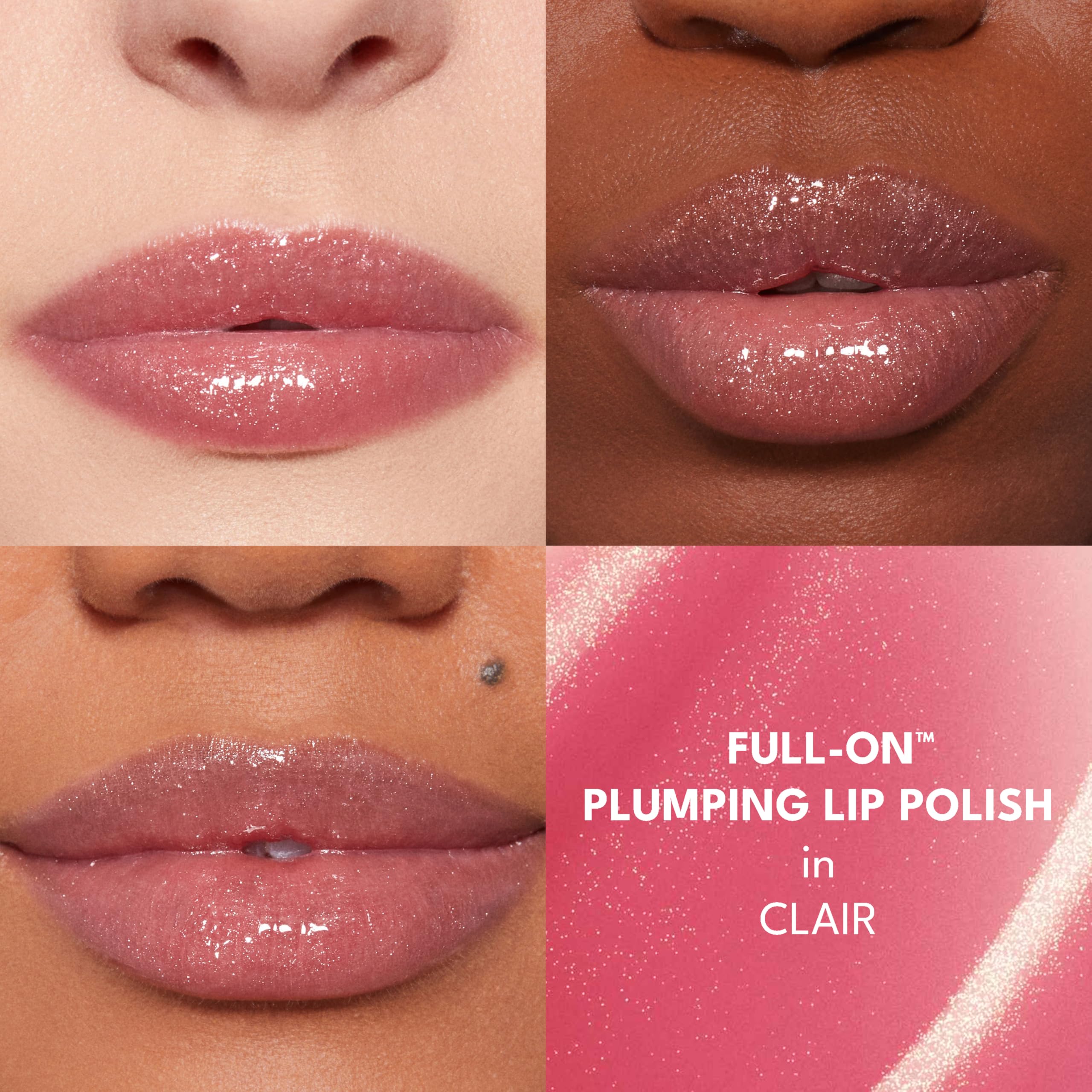 Buxom labial voluminizante AO Clair, volumen visible al instante.