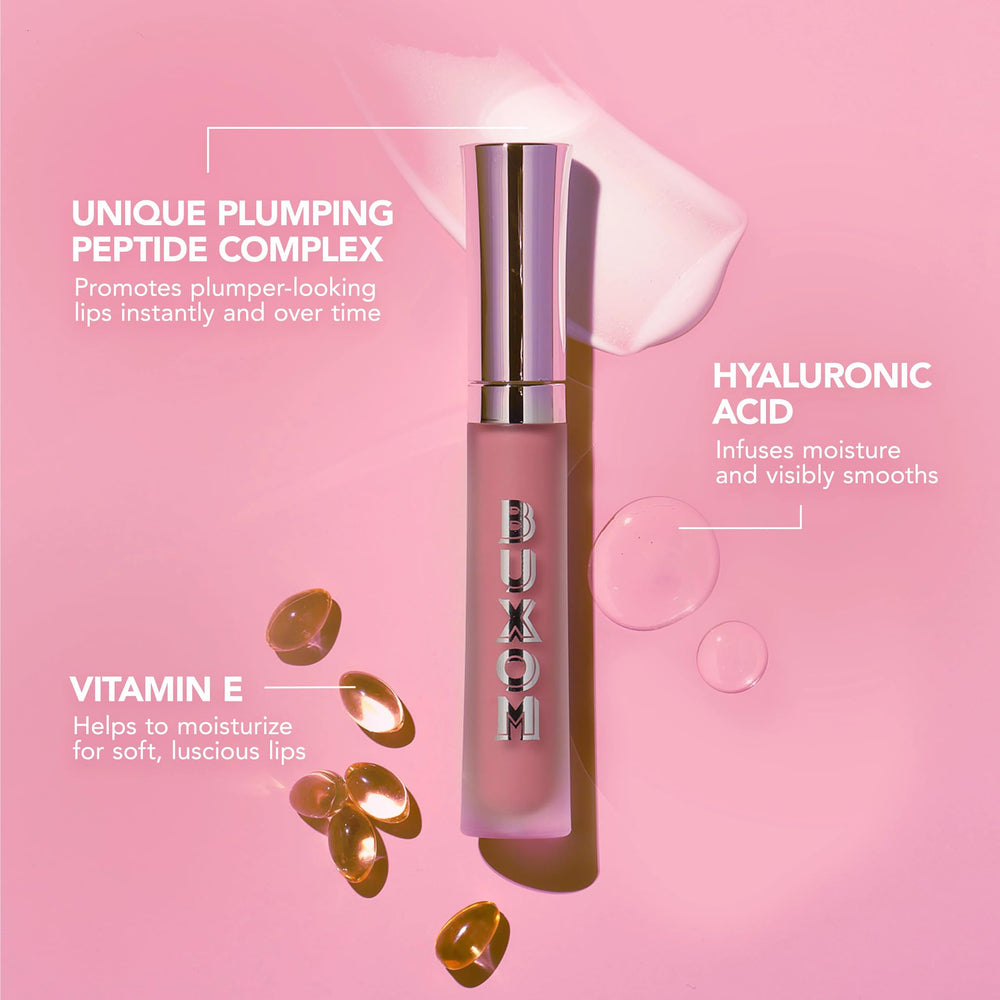 Buxom se puede usar solo o como capa superior para realzar cualquier labial