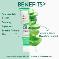 Textura de gel refrescante de By Nature para limpieza suave