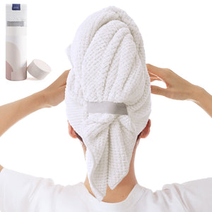 BYCOO Toalla microfibra para cabello grande, absorbente y suave para secado rápido.