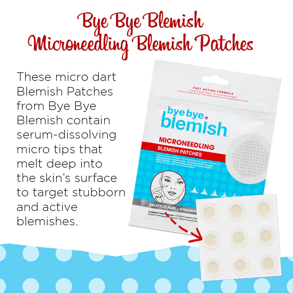Bye Bye Blemish parches: aplicación diaria discreta para piel uniforme.
