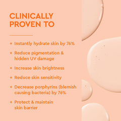 Textura ultraligera de BYOMA SPF30 para sensación suave al aplicar