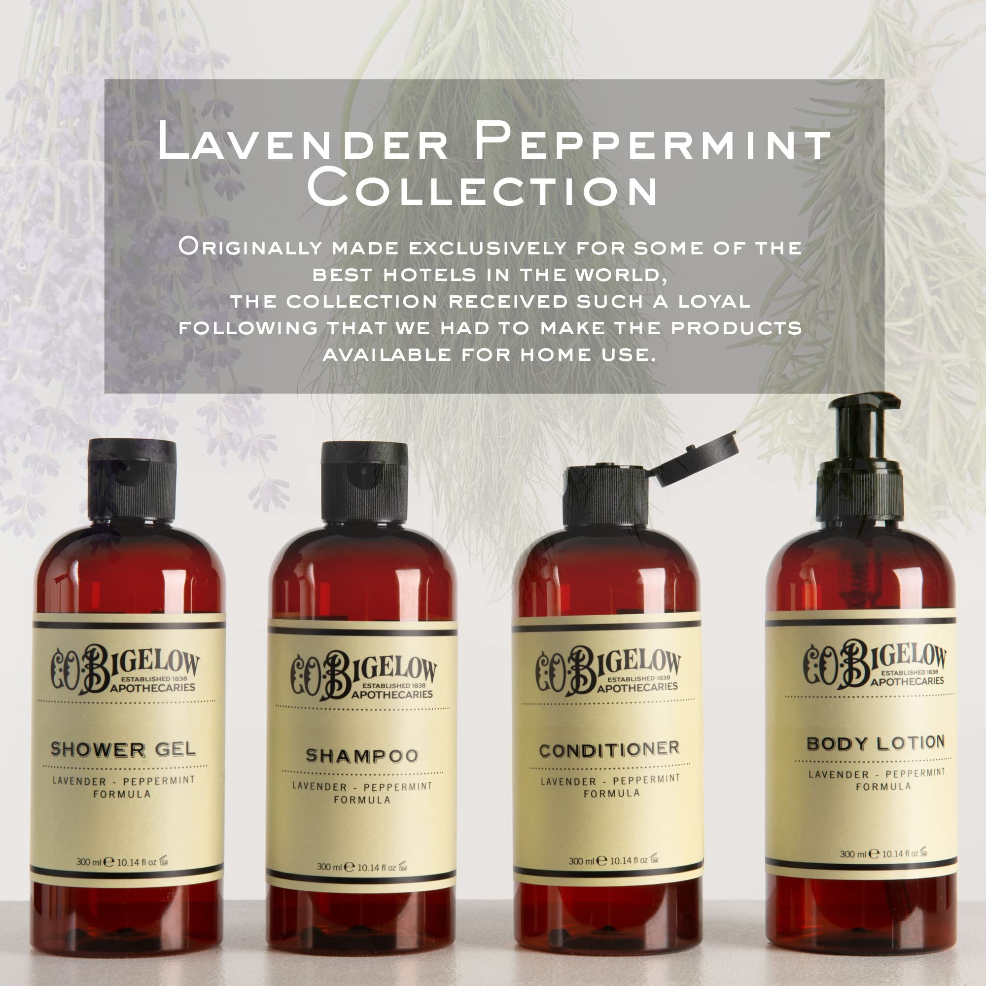 C. O. Bigelow Condicionador Lavanda Menta, aporta brillo suave al cabello.
