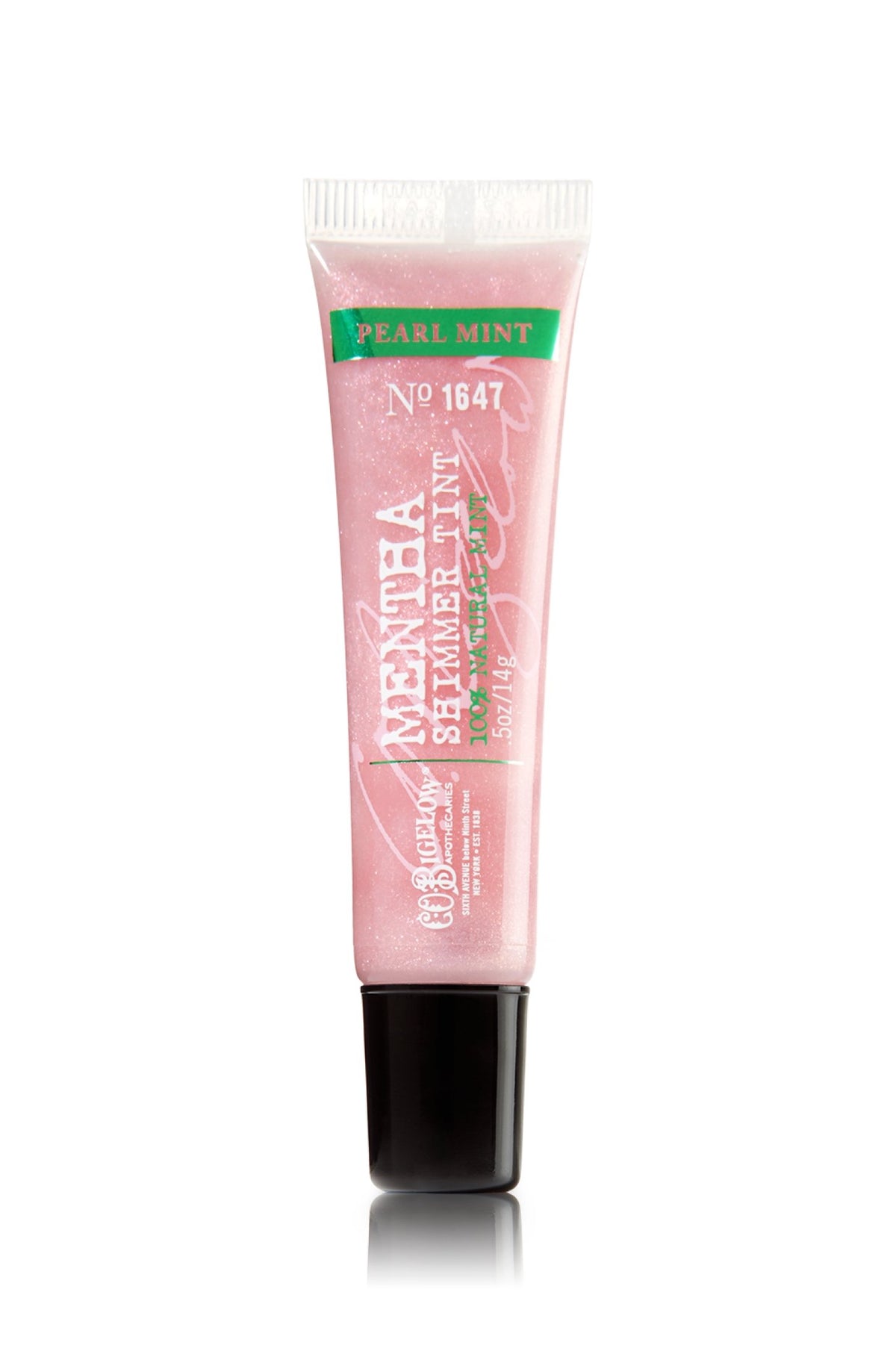 C.O. Bigelow Mentha Brillo Tono Perla Menta: color suave y labios hidratados.