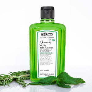 C. O. Bigelow romero-menta, botella de gel de ducha revitalizante.