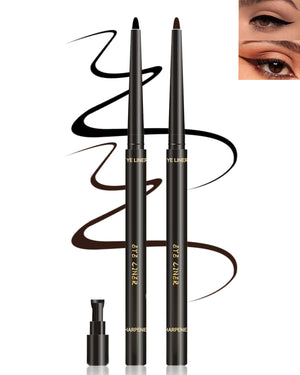 Caedelfly delineador gel retráctil con punta precisa para trazos suaves