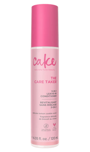 Cake Beauty The Care Taker: botella del acondicionador 3 en 1 para cabello suave.