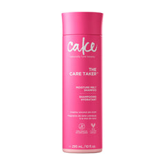 Cake Beauty Care Taker champú en botella; hidratación para cabello seco.